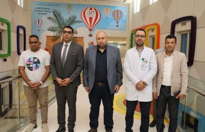 نائب محافظ الأقصر يزور أطفال محاربي السرطان بمستشفى شفاء الأورمان
