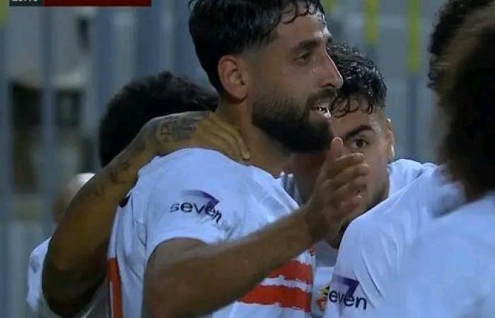 الدباغ يمنح الزمالك التقدم أمام المصري في الشوط الأول