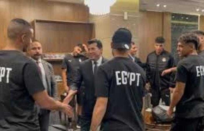 وزير الشباب والرياضة يودّع بعثة منتخب مصر تحت 20 عامًا قبل المشاركة في كأس العالم بتشيلي