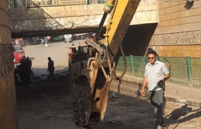 محافظ المنوفية يتابع أعمال تطوير نفق كوبري السمك بحي غرب شبين الكوم.. صور