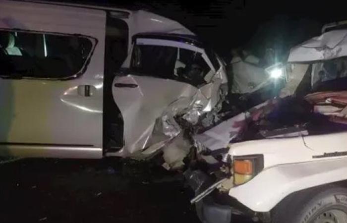 بالأسماء.. مصرع 2 واصابة 3 فى تصادم سيارة وأتوبيس جنوب البحر الأحمر