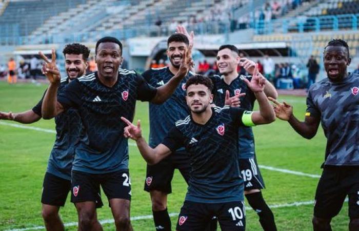 رشاد المتولي يسجل هدف بتروجت الأول في شباك الأهلي