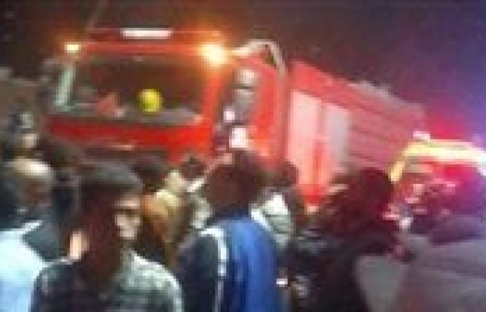 17 مصابا في حريق شون كتان الغربية بينهم رجال من الحماية المدنية