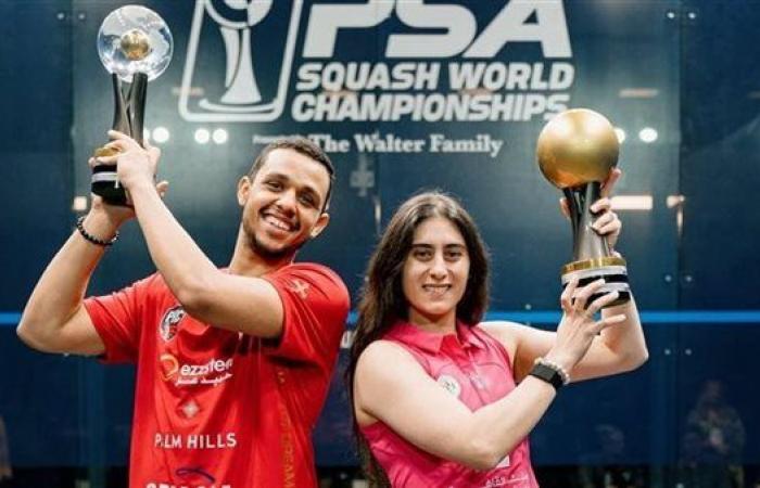 أبطال من ذهب.. مصطفى عسل ونور الشربيني يُهديان مصر إنجازاً عالمياً مزدوجاً
