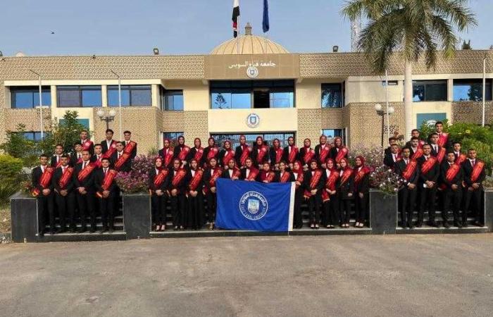 وفد طلابي من جامعة قناة السويس يُشارك في الندوة ...