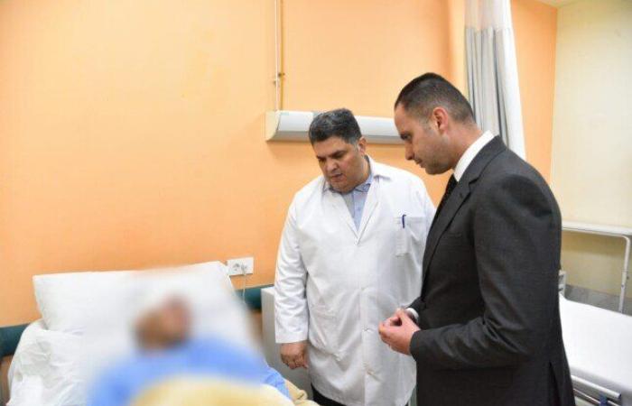 «نائب وزير الصحة» يتفقد الحالة الصحية لمصابي حادث الدائري الإقليمي بمستشفى الباجور التخصصي