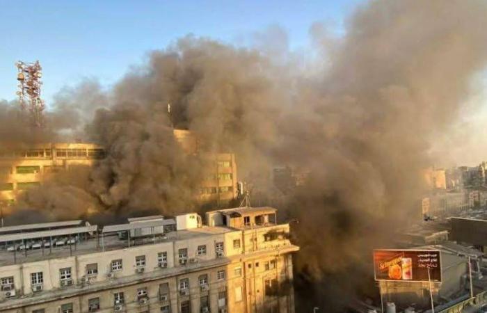 النيابة العامة تستكمل تحقيقاتها في واقعة حريق سنترال رمسيس