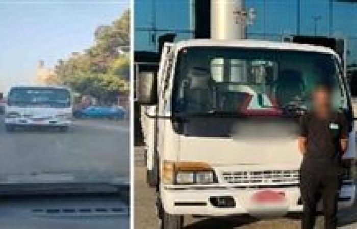 القبض على قائد سيارة "نصف نقل" للسير عكس الإتجاه بالقاهرة