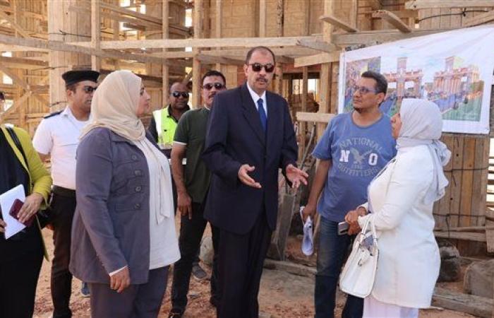 محافظ سوهاج يتفقد أعمال تطوير وتحديث بوابة المدخل الغربي