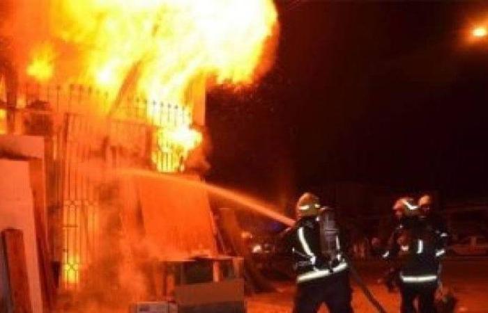 السيطرة على حريق التهم مصنع قطن في القليوبية