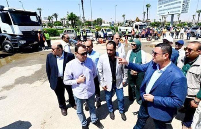 وزير الإسكان يتفقد المحاور والطرق بمدينة الشيخ ...