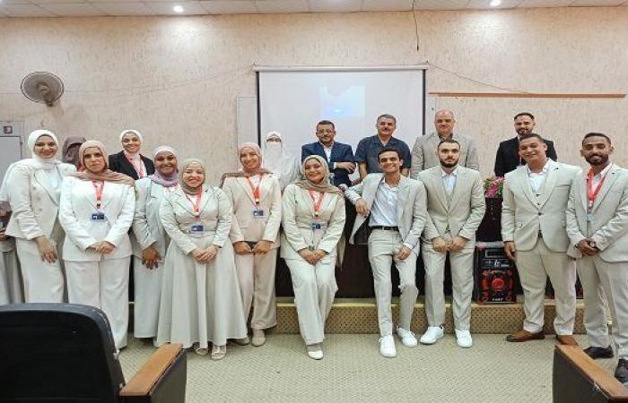 طلاب جامعة حلوان يخترعون ذراع روبوت ليزري للتحكم الذكي