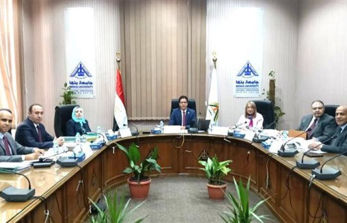 لجنة قيادات جامعة بنها تستقبل المتقدمين للوظائف القيادية