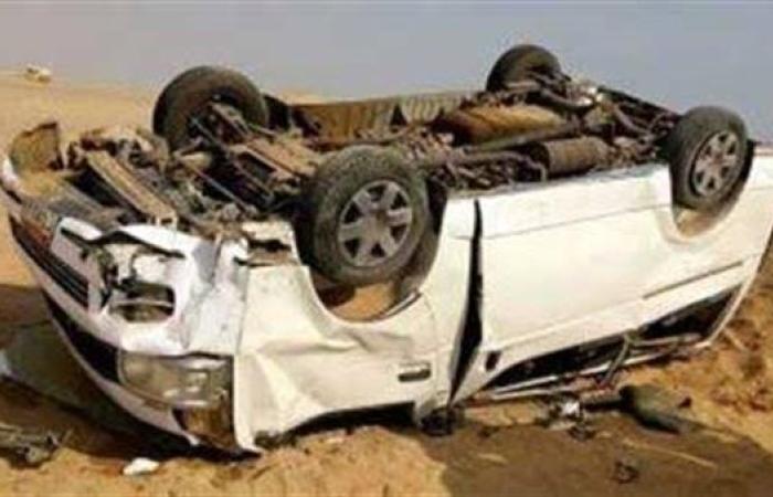 إصابة 6 أشخاص في انقلاب ميكروباص بطريق "الإسكندرية – القاهرة" الصحراوي