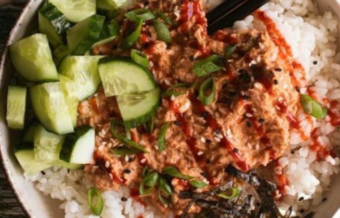 سلطة التونة والأرز الباردة.. المقادير وطريقة التحضير
