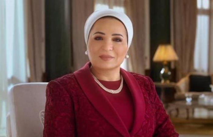 السيدة انتصار السيسي تهنئ الشعب المصرى والأمة الإسلامية بالمولد النبوى الشريف