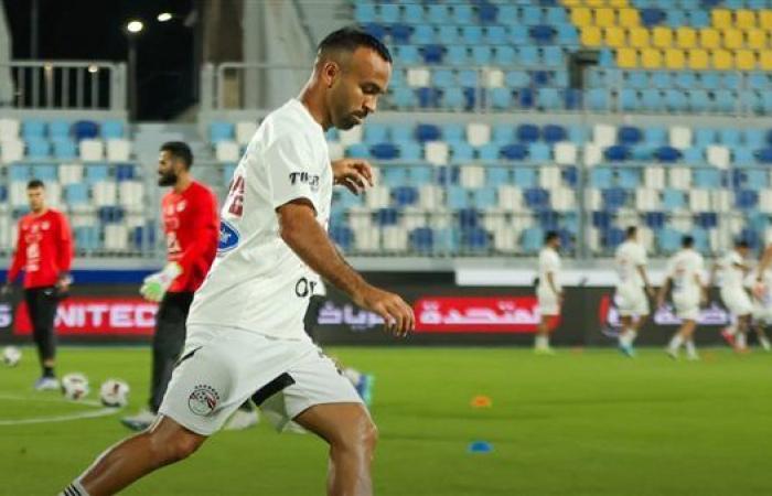الشوط الأول .. تقدم مصر بهدف  في شباك تونس