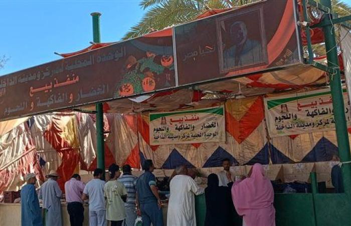 البطاطس بـ10 جنيهات.. طرح خضراوات وفواكه بأسعار مخفضة في منفذ محلي بالداخلة