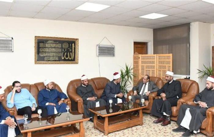 جامعة قناة السويس تستقبل وفد منطقة الوعظ بالإسماعيلية