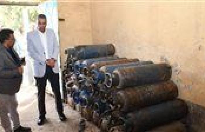 محافظ أسوان يفاجئ مستودع أسطوانات البوتاجاز بدراو