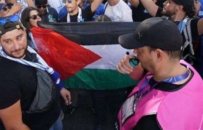 جماهير مارسيليا ترفع علم فلسطين قبل مواجهة ريال مدريد وسط تشديدات أمنية مشددة