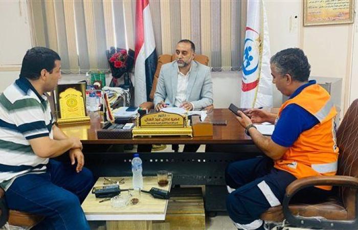 وكيل صحة شمال سيناء يجتمع بمدير فرع هيئة الإسعاف بالمحافظة