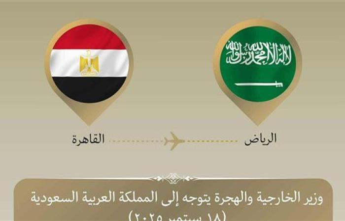 وزير الخارجية يتوجه إلى الرياض لتعزيز التعاون المصري السعودي