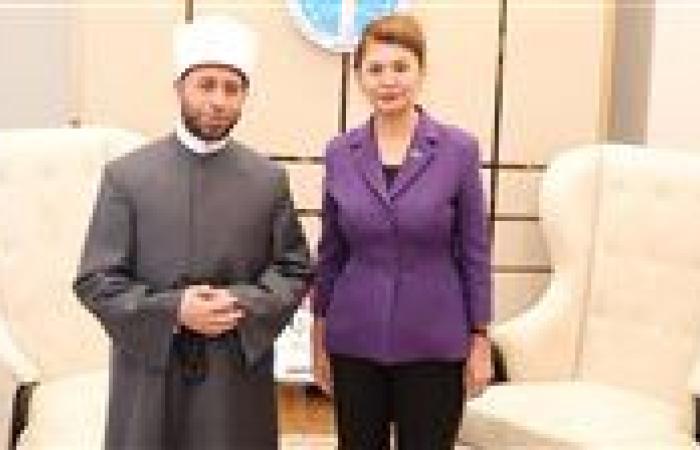 بكازاخستان وزيرة ثقافة كازاخستان تستقبل وزير الأوقاف المصري