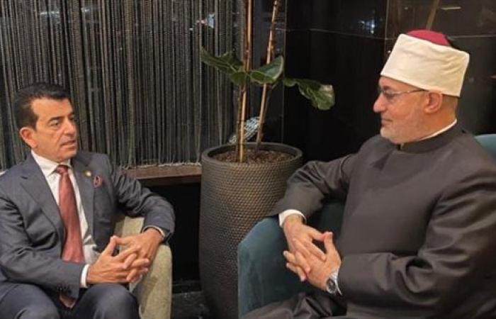 مفتي الجمهورية يلتقي المدير العام لمنظمة العالم الإسلامي للتربية والعلوم والثقافة «الإيسيسكو»