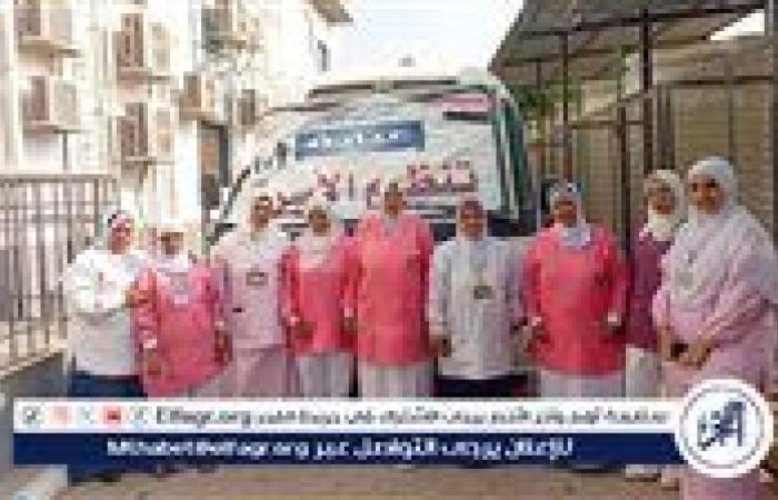 ضمن حياة كريمة.. قافلة طبية تُقدم 3232 خدمة مجانية لأهالي جزيرة أبوصالح ببني سويف