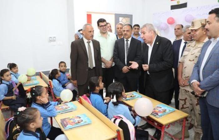 افتتاح  مدرسة كفر أبو جبل الابتدائية بمركز الزقازيق