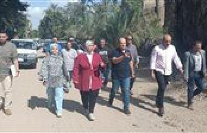 جولة ميدانية لنائب محافظ الجيزة بمدينة كرداسة للوقوف علي مستويات النظافة والأشغالات