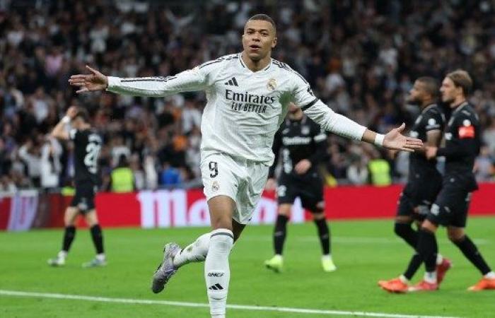 مبابي يقود تشكيل ريال مدريد أمام ليفانتي في الدوري الإسباني