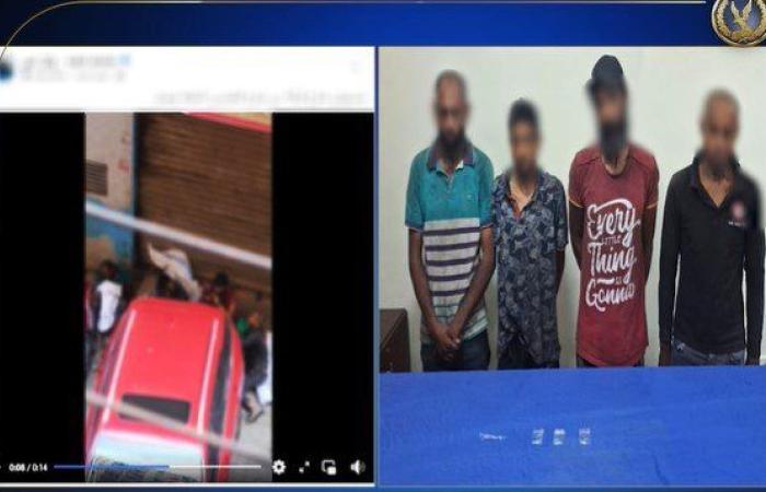 ضبط 4 عاطلين لتعاطيهم المواد المخدرة بالشارع في الجيزة