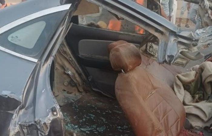 مصرع 4 مهندسين شباب في حادث تصادم مروع على الصحراوي بالبحيرة