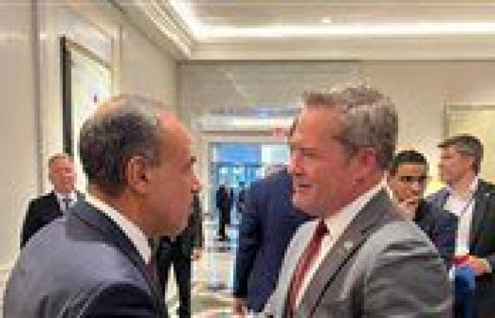 وزير الخارجية يلتقي المندوب الدائم الأمريكي لدى الأمم المتحدة
