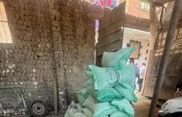 محافظة الجيزة تضبط ٨.٥ طن دقيق بلدي مدعم قبل تداولة بالسوق السوداء بقرية برطس بأوسيم