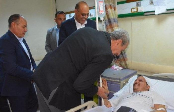 محافظ الغربية ووزير العمل يتابعان حالة مصابي حادث مصبغة المحلة