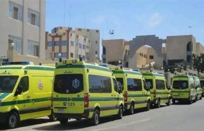 إصابة 10 أشخاص في انقلاب سيارة أجرة داخل أرض زراعية بالفيوم