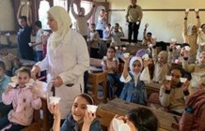 حملة صحية كبرى لفحص طلاب مدارس الريف بكفر الشيخ ضد البلهارسيا والطفيليات المعوية