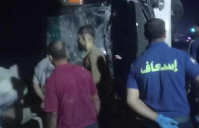 ننشر أسماء 22 من ضحايا حادث انقلاب أتوبيس بصحراوي المنيا