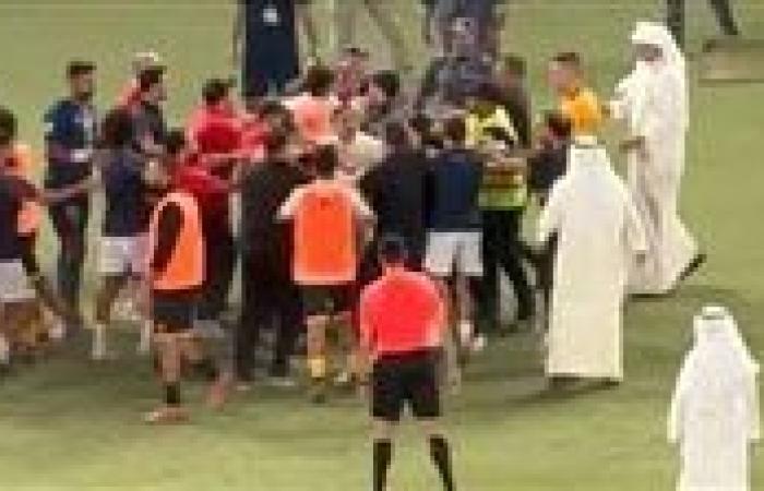 بحضور ثنائي مصري.. مشاجرة في الدوري الكويتي بين الجهازين الفنيين للقادسية والكويت وكهربا حاول فض المشاجرة